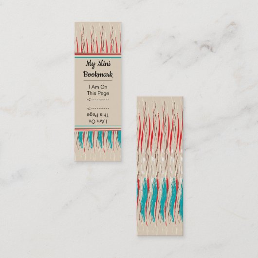 Minipaginamarkeerteken voor lijnen met verf mini visitekaartje (Voorkant / Achterkant)