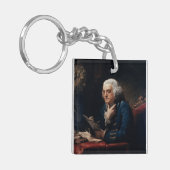 Miniportret, Benjamin Franklin Founding Father Sleutelhanger (Voorkant Links)