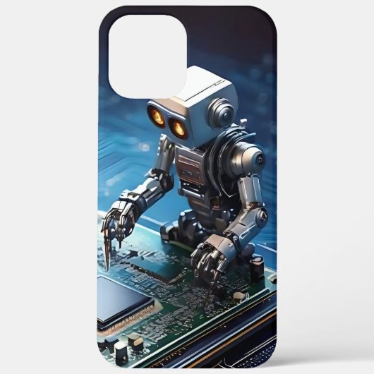 Miniroboter repariert das Mobiltelefon Case-Mate iPhone Case (Achterkant)