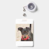 miniroestzwart en roest badge (Voorzijde met uittrekbare clip)