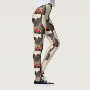 miniroestzwart en roest leggings