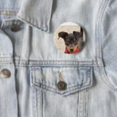 miniroestzwart en roest ronde button 5,7 cm (In situ)