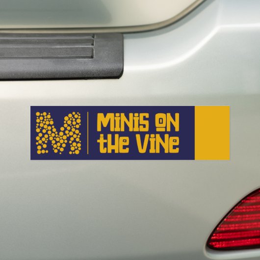 MINI's op de Vine Bumpersticker (Op auto)