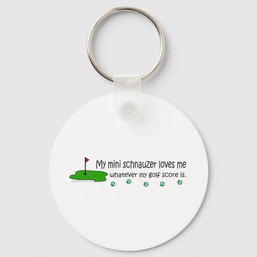 MiniSchnauzer Sleutelhanger (Voorkant)