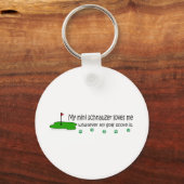 MiniSchnauzer Sleutelhanger (Voorkant)