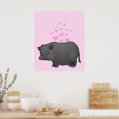 Minischwein Liebe Poster (Keuken)