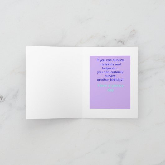 Miniskirts en hotpants verjaardag kaart (Binnen)