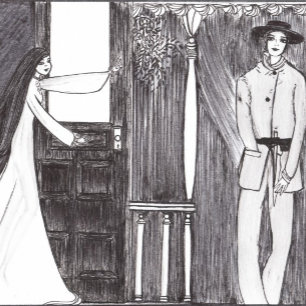 Ministe bal #1 drieluik wenskaart