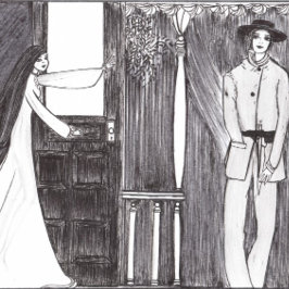 Ministe bal #1 drieluik wenskaart