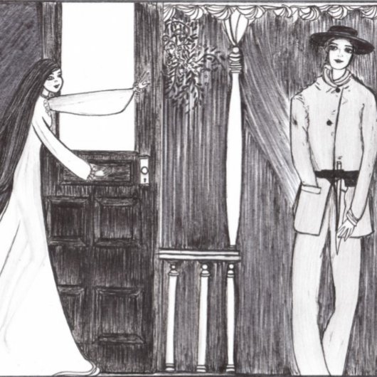 Ministe bal #1 drieluik wenskaart