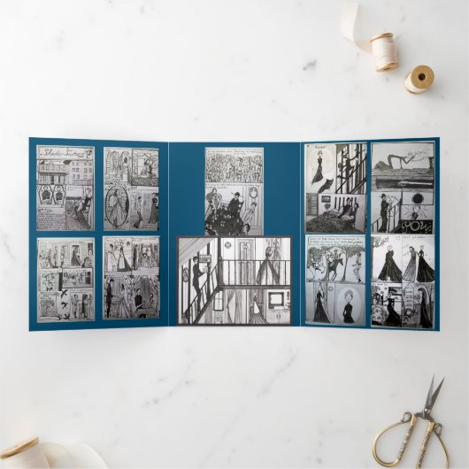 Ministe bal #2 drieluik wenskaart (Binnen)