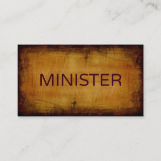 Minister Antiek Brushed Visitekaartje