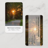 Minister begrafenisondernemer spiritueel healer zo visitekaartje (Voorkant / Achterkant)