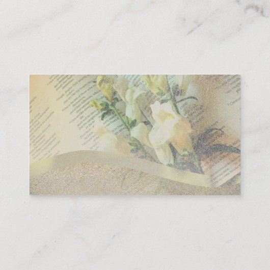 Minister Christelijk Light God Sky Visitekaartjes (Achterkant)