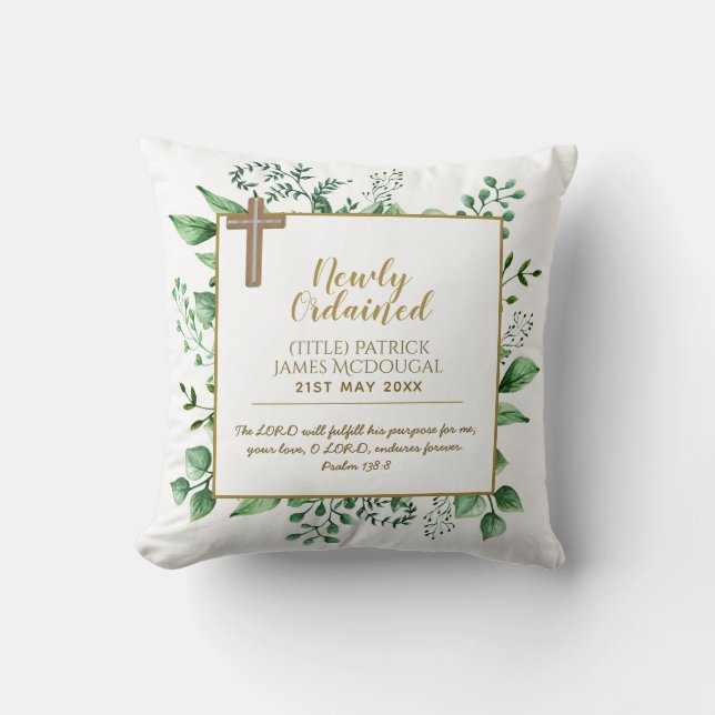 Minister Deacon Nun onlangs Ordained Priest pastor Kussen (Voorkant)