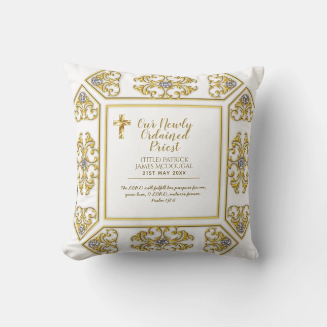 Minister Deacon Nun onlangs Ordained Priest pastor Kussen (Voorkant)