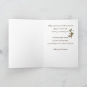 Minister & Familie Kerstmis Zegeningen en Bedankt Kaart (Binnen)