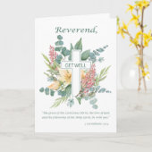 Minister Krijg Goed Christelijk Kruis met Wildflow Kaart (Gele Bloem)