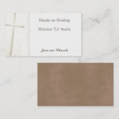 Minister Light Cross Visitekaartjes Visitekaartjes (Voorkant / Achterkant)