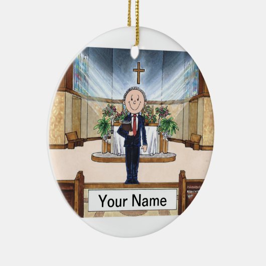 Minister - Mannelijke Keramisch Ornament (Rechts)