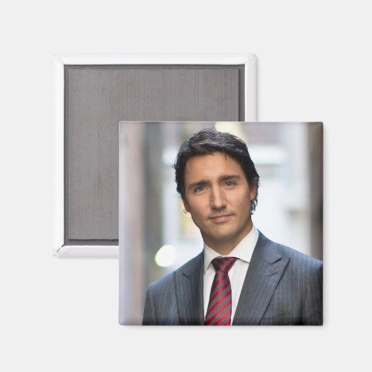Minister-president Justin Trudeau 2017 Magneet (Voorkant / Achterkant)