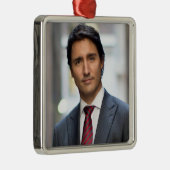Minister-president Justin Trudeau 2017 Metalen Ornament (Rechts)