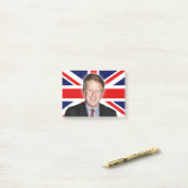 Minister-president van Boris Johnson Post-it® Notes (Op bureau)