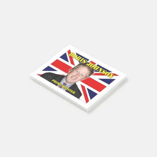 Minister-president van Boris Johnson Post-it® Notes (Schuin)