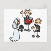 Minister Priest Reverend voert huwelijksceremonie  Briefkaart (Voorkant)