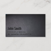 Minister van Buitenlandse Zaken Elegant Dark Minim Visitekaartje (Achterkant)