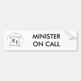 MINISTER VAN BUMPERSTICKER