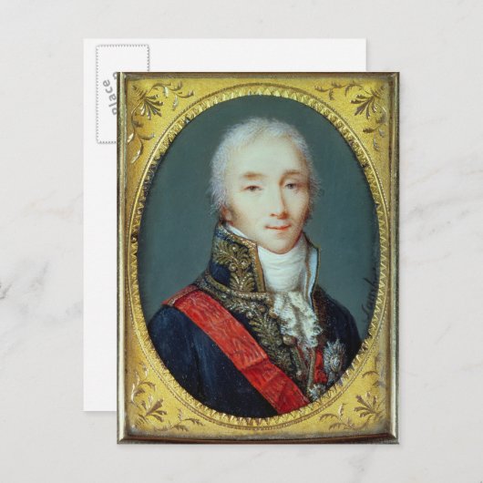 Minister van Joseph Fouche Duke van Otranto Briefkaart (Voorkant / Achterkant)