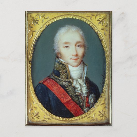 Minister van Joseph Fouche Duke van Otranto Briefkaart (Voorkant)