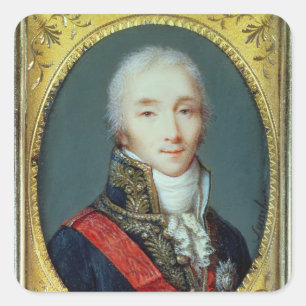 Minister van Joseph Fouche Duke van Otranto Vierkante Sticker