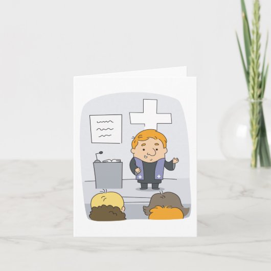 Minister van Kerken Preaching Kaart (Voorkant)