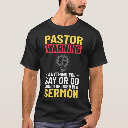 Minister van Kerkloosterkerk Clergy Christelijke J T-shirt (Voorkant)