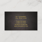 Minister van Kerkloosterwezen Gold Cross Elegant L Visitekaartje (Achterkant)