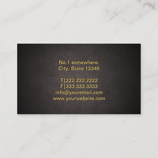 Minister van Kerkloosterwezen Gold Cross Elegant L Visitekaartje (Achterkant)