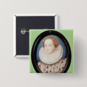 Minister van Koningin Elizabeth I Vierkante Button 5,1 Cm (Voorkant /achterkant)