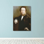 Minister van Monsieur Tussaud Canvas Afdruk (Insitu (Houten vloer))