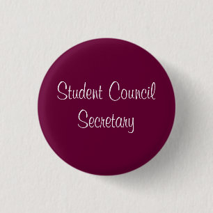 Minister van Studentenraad Ronde Button 3,2 Cm
