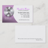 Minister van Zilver Cross - Christelijk Symbool Visitekaartje (Voorkant / Achterkant)