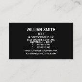 Minister Visitekaartje (Achterkant)