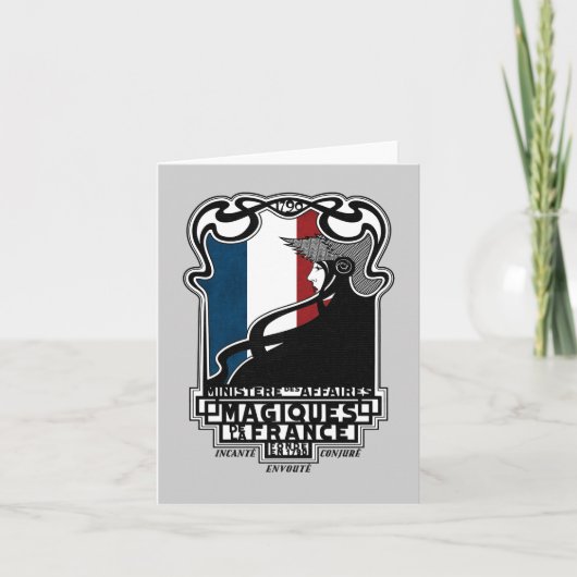 Ministère des Affaires Magiques de la France Logo Kaart (Voorkant)