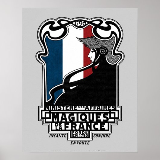 Ministère des Affaires Magiques de la France Logo Poster (Voorkant)