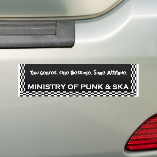 MINISTERIE BUMPERSTICKER (Op auto)