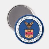 Ministerie van Arbeid Magneet (Voorkant / Achterkant)