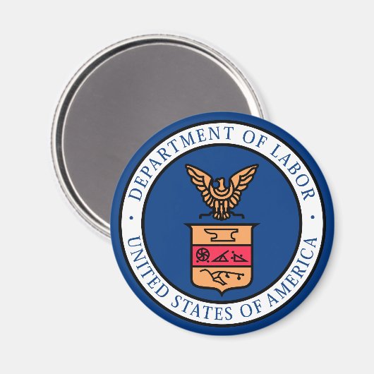 Ministerie van Arbeid Magneet (Voorkant / Achterkant)