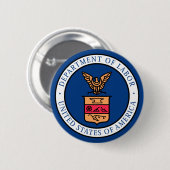 Ministerie van Arbeid Ronde Button 5,7 Cm (Voorkant /achterkant)