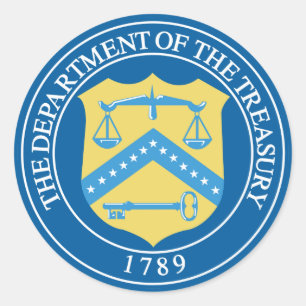 Ministerie van Financiën Ronde Sticker